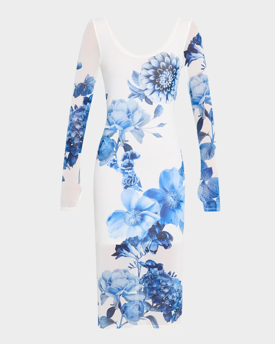 Delora Scoop-Neck Ankle Dress